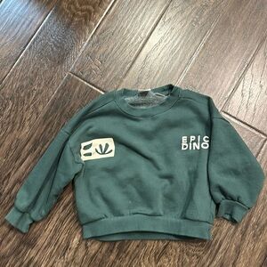 Zara Dino hood sweatshirt. Size 5-6